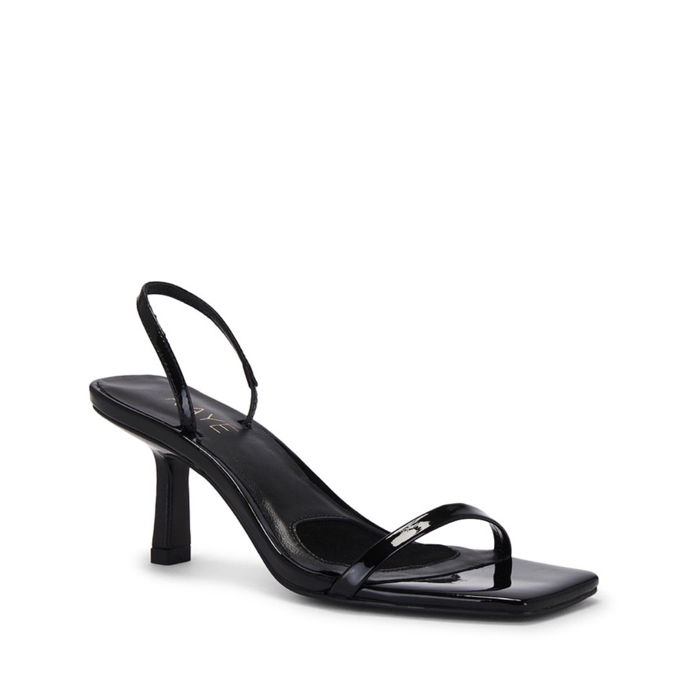 Revolve Glossy Black Heels